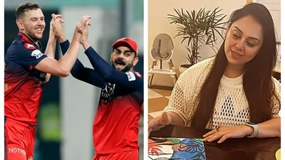 Virat Kohli's sister celebrated RCB's entry into IPL final Virat Kohli's sister celebrated RCB's entry into IPL final
