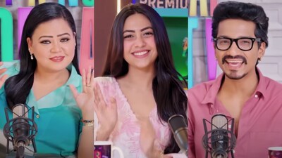 Bharti Singh, Reem Shaikh and Haarsh Limbachiyaa concerned about falling budgets of television industry. Bharti Singh, Reem Shaikh and Haarsh Limbachiyaa concerned about falling budgets of television industry.