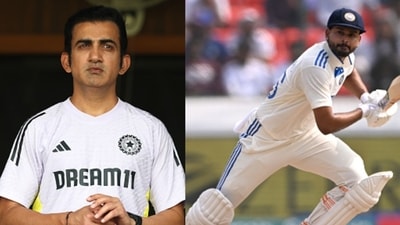 Gautam Gambhir, left, indirectly said he had no role in Shreyas Iyer's exclusion from India's Test squad for England tour (AFP) Gautam Gambhir, left, indirectly said he had no role in Shreyas Iyer's exclusion from India's Test squad for England tour (AFP)