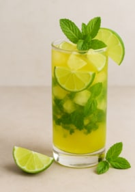 Mint leaves in this drink add a chilling flavour. (PC: Chef Arvind Nair ,Culinary Head, Jaipur ) Mint leaves in this drink add a chilling flavour. (PC: Chef Arvind Nair ,Culinary Head, Jaipur )
