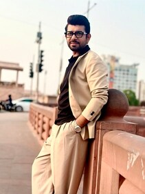 Viineet Kumar Siingh near Ambedkar Memorial in Gomti Nagar, Lucknow