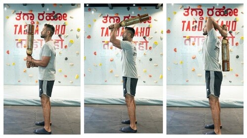 Double-hand pullbacks target the lats and core. (PC: Tagda raho)