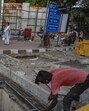 Incomplete BMC road repairing work at Acharya Atre Chowk Metro Station, Worli in Mumbai (Photo by Satish Bate/ Hindustan Times) (Hindustan Times) Incomplete BMC road repairing work at Acharya Atre Chowk Metro Station, Worli in Mumbai (Photo by Satish Bate/ Hindustan Times) (Hindustan Times)