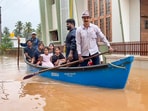 Premises of a house is inundated with floodwater after heavy rainfall, in Mangaluru, Karnataka, Friday, May 30, 2025. 