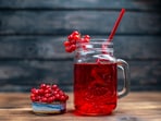 Cranberry juice contains gut-boosting polyphenols.