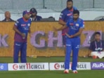 Mahela Jayawardene was seen passing some instructions to Jasprit Bumrah during a tense Gujarat Titans chase Mahela Jayawardene was seen passing some instructions to Jasprit Bumrah during a tense Gujarat Titans chase