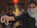 Mahesh Babu's fan made movie-goers scream as he entered a theatre with a live snake during Khaleja screening.