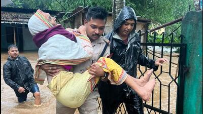Five killed in Assam in landslides, over 12000 affected as heavy rainfall continues Five killed in Assam in landslides, over 12000 affected as heavy rainfall continues