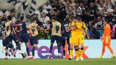 PSG claimed their maiden UCL title, sealing a 5-0 win against Inter Milan at the Allianz Arena. (AP) PSG claimed their maiden UCL title, sealing a 5-0 win against Inter Milan at the Allianz Arena. (AP)