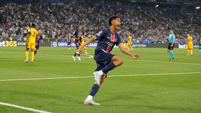 The icing on the cake was in the 86th-minute as Senny Mayulu scored to seal a 5-0 win. (AP) The icing on the cake was in the 86th-minute as Senny Mayulu scored to seal a 5-0 win. (AP)