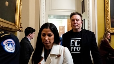 Katie Miller and Elon Musk have reportedly left DOGE (Bloomberg) Katie Miller and Elon Musk have reportedly left DOGE (Bloomberg)