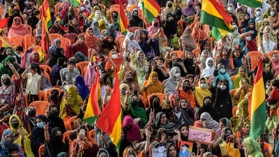 Human rights organisations have protested the kill and dump operation against Baloch people (AFP) Human rights organisations have protested the kill and dump operation against Baloch people (AFP)
