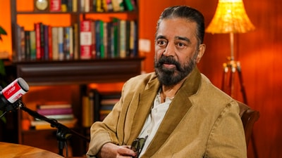 Kamal Haasan is facing backlash over his remark on Kannada during the promotions of his upcoming film, Thug Life. (PTI Photo/Atul Yadav) (PTI) Kamal Haasan is facing backlash over his remark on Kannada during the promotions of his upcoming film, Thug Life. (PTI Photo/Atul Yadav) (PTI)