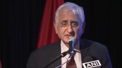 Former external affairs minister Salman Khurshid, speaking in Jakarta, Indonesia, firmly rejected claims that India made the first move for the ceasefire. (ANI) Former external affairs minister Salman Khurshid, speaking in Jakarta, Indonesia, firmly rejected claims that India made the first move for the ceasefire. (ANI)