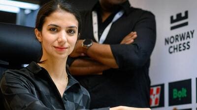 Sara Khadem at Norway Chess tournament. (FIDE) Sara Khadem at Norway Chess tournament. (FIDE)