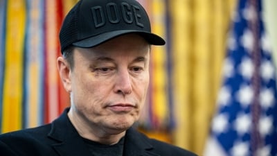 Elon Musk, chief executive officer of Tesla Inc., during a news conference in the Oval Office of the White House in Washington, DC, US, on Friday, (Bloomberg) Elon Musk, chief executive officer of Tesla Inc., during a news conference in the Oval Office of the White House in Washington, DC, US, on Friday, (Bloomberg)