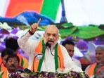 Kolkata: Union Home Minister and senior BJP leader Amit Shah addresses an organisational meeting of the party at Netaji Indoor Stadium in Kolkata, Sunday, June 1, 2025. Kolkata: Union Home Minister and senior BJP leader Amit Shah addresses an organisational meeting of the party at Netaji Indoor Stadium in Kolkata, Sunday, June 1, 2025.