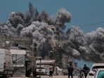 Smoke rises to the sky following an Israeli strike in Gaza City, Sunday, June 1, 2025. Smoke rises to the sky following an Israeli strike in Gaza City, Sunday, June 1, 2025.