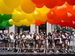 The first LGBTQ+ Pride march took place in June 1970, a year after New York City Police officers stormed the Stonewall Inn in Greenwich Village, causing a six-day protest in the neighborhood.