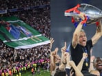 Luis Enrique celebrates lifting the Champions League trophy with Paris Saint-Germain players, after PSG fans honour his late daughter Xana's memory.