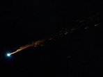 The interception of a missile, that the Israeli military said to have been fired from Yemen (Representational)