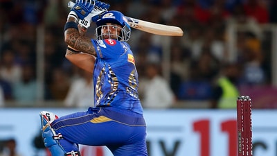 Suryakumar Yadav top-scored for MI, registering 44 off 26 balls. (Surjeet )