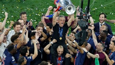 Paris Saint-Germain thrashed Inter Milan 5-0 to win their maiden UEFA Champions League title. (AFP) Paris Saint-Germain thrashed Inter Milan 5-0 to win their maiden UEFA Champions League title. (AFP)