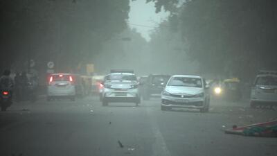 Gusty winds on Sunday evening. (Sanjeev Verma/HT Photo) Gusty winds on Sunday evening. (Sanjeev Verma/HT Photo)