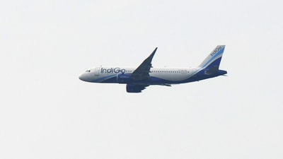 File photo of an Indigo aircraft seen flying in New Delhi on Monday. (Rahul Singh/ANI)