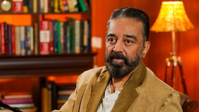 Kamal Haasan is facing backlash over his remark on Kannada during the promotions of his upcoming film, Thug Life. (PTI)