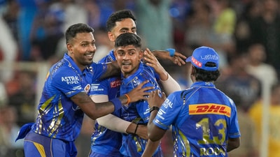For MI, Ashwani Kumar struck twice but was destroyed in the 19th over by Iyer. (PTI)