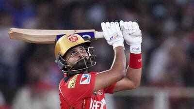 Punjab Kings' captain Shreyas Iyer plays a shot during the IPL Qualifier 2 against Mumbai Indians in Ahmedabad. (AP) Punjab Kings' captain Shreyas Iyer plays a shot during the IPL Qualifier 2 against Mumbai Indians in Ahmedabad. (AP)
