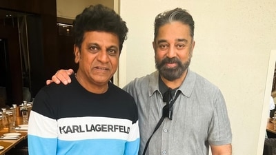 Actor Shivaraj Kumar with Kamal Haasan Actor Shivaraj Kumar with Kamal Haasan