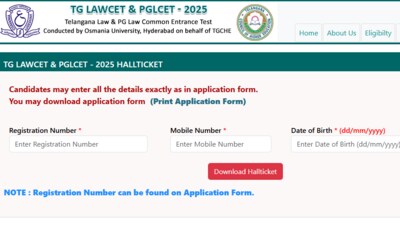 TS LAWCET, PGLCET Admit Card 2025 is out at lawcet.tgche.ac.in. The direct link is given here, TS LAWCET, PGLCET Admit Card 2025 is out at lawcet.tgche.ac.in. The direct link is given here,