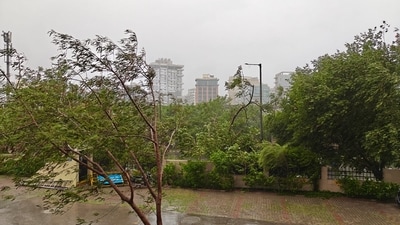 Dust storms hit parts of Delhi and adjoining Noida, Gurugram on Sunday evening (HT)