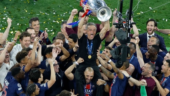 Paris Saint-Germain thrashed Inter Milan 5-0 to win their maiden UEFA Champions League title. (AFP)