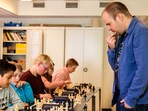 Bjarte Leer-Helgesen takes part in a chess simulation event. Bjarte Leer-Helgesen takes part in a chess simulation event.