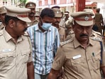 Gnanasekaran, convicted in the Anna University sexual assault case, being escorted by the police after he was sentenced to life imprisonment on Monday. Gnanasekaran, convicted in the Anna University sexual assault case, being escorted by the police after he was sentenced to life imprisonment on Monday.