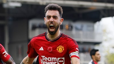 According to reports Manchester United is considering selling Bruno Fernandes to Saudi club Al-Hilal (AP) According to reports Manchester United is considering selling Bruno Fernandes to Saudi club Al-Hilal (AP)