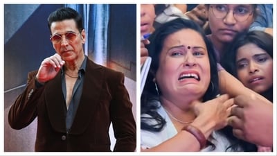 The fan event in Pune quickly turned chaotic as soon as the Housefull 5 stars stepped into the mall where the event was happening. The fan event in Pune quickly turned chaotic as soon as the Housefull 5 stars stepped into the mall where the event was happening.