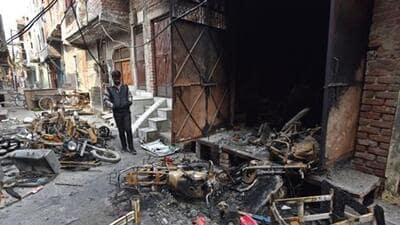 Police said a “larger conspiracy” behind the anti-CAA protests triggered the communal riots of February 2020 that left 53 people dead and hundreds injured. (HT Archive) Police said a “larger conspiracy” behind the anti-CAA protests triggered the communal riots of February 2020 that left 53 people dead and hundreds injured. (HT Archive)