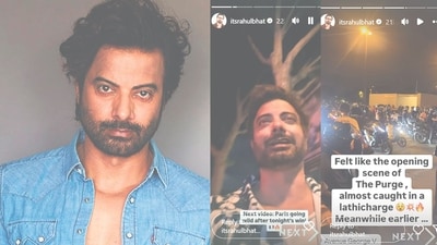 Actor Rahul Bhat and the Instagram stories he shared after the Paris clashes (Photos: Instagram) Actor Rahul Bhat and the Instagram stories he shared after the Paris clashes (Photos: Instagram)