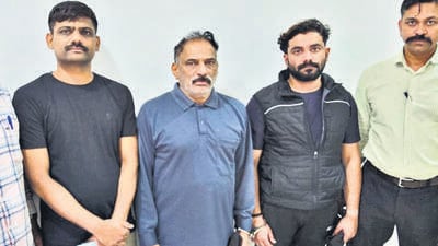 Vaishnavi Hagawane’s suicide created such a storm that her father-in-law, Rajendra Hagawane, an NCP leader, (second from left) was expelled from the party, following which police arrested multiple members of the family, including Hagawane’s son Sushil (third from left). (HT FILE) Vaishnavi Hagawane’s suicide created such a storm that her father-in-law, Rajendra Hagawane, an NCP leader, (second from left) was expelled from the party, following which police arrested multiple members of the family, including Hagawane’s son Sushil (third from left). (HT FILE)