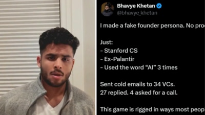 Bhavye Khetan claimed that investor interest can be generated with just the right buzzwords and credentials (X/@bhavye_khetan) Bhavye Khetan claimed that investor interest can be generated with just the right buzzwords and credentials (X/@bhavye_khetan)