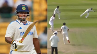 Sarfaraz Khan helped his chances of potentially returning to the Indian squad with a screamer in the India A vs England Lions game. Sarfaraz Khan helped his chances of potentially returning to the Indian squad with a screamer in the India A vs England Lions game.