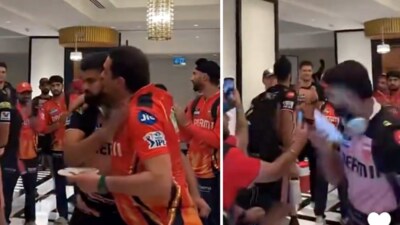 Shreyas Iyer and Ness Wadia after PBKS' win over MI in Qualifier 2. Shreyas Iyer and Ness Wadia after PBKS' win over MI in Qualifier 2.