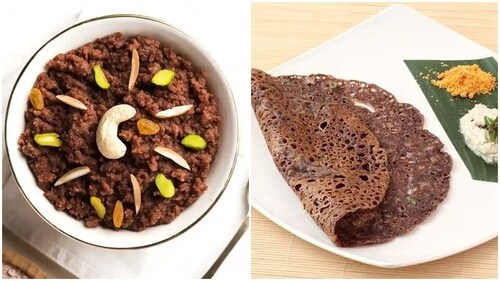 Ragi is quite high in calcium content (350 mg), which makes it a wonder food for women. (Ragi desserts, Pinterest)