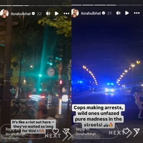 The police cars were also seen trying to control the situation. The police cars were also seen trying to control the situation.