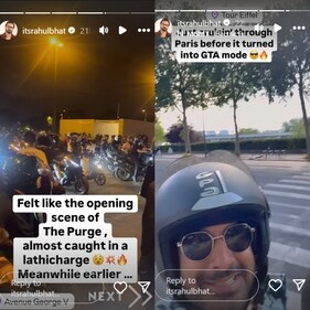 Rahul shared a video as he took a ride on the streets of Paris. Rahul shared a video as he took a ride on the streets of Paris.