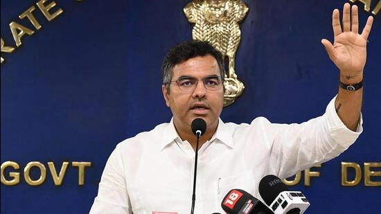 Delhi cabinet minister Parvesh Verma (HT Photo)